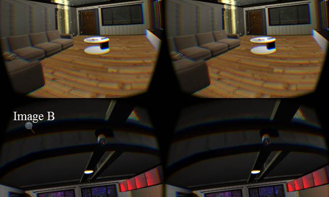 Images from inside the VR simualtion